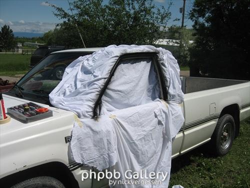 Process of Repainting Upper Door Trim (2)
