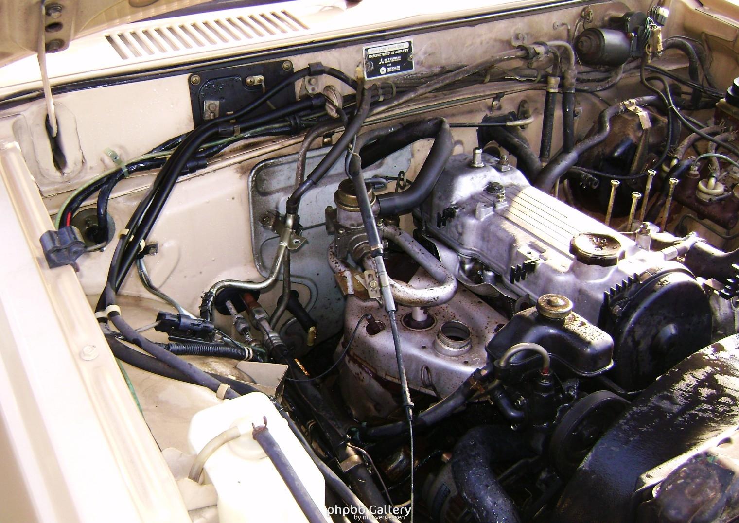 cleaning up the engine compartment